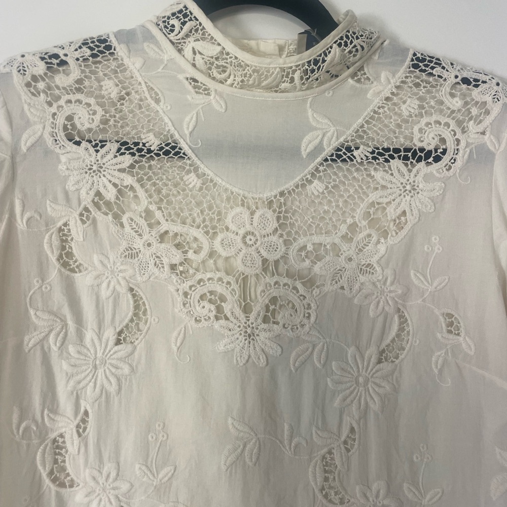 Sea New York White Lace Blouse